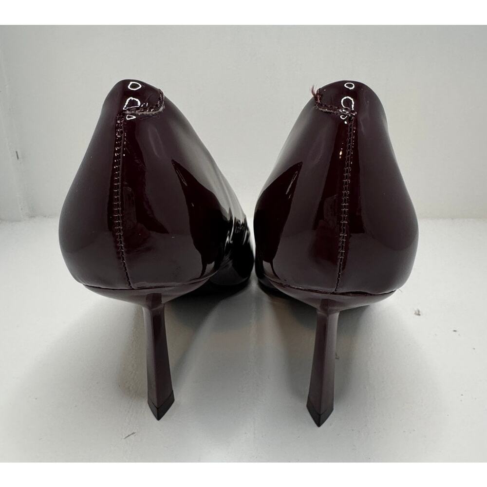 Madden Girl Brynnn Vamp Patent Pumps Pointed Toe Heels burgundy merlot SZ 8 - Picture 9 of 16